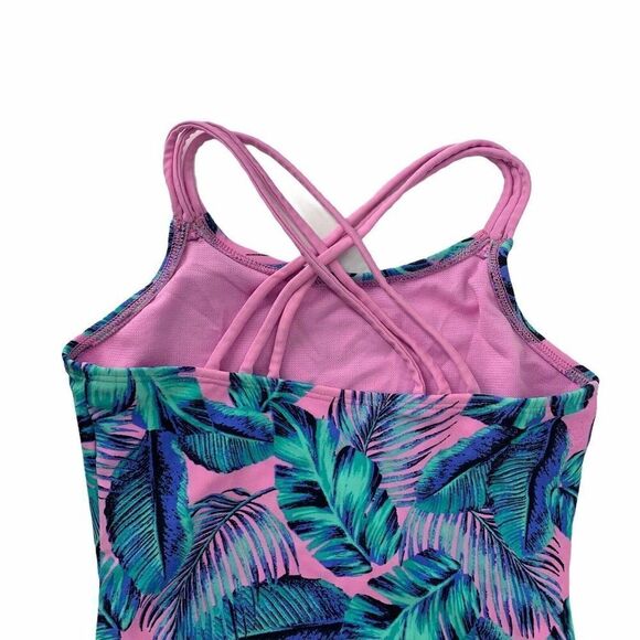 Glitter Beach One Piece Swimsuit Tropical Size 8 - Picture 6 of 8